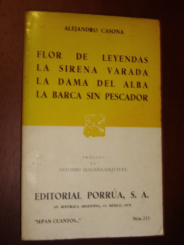Alejandro Casona, Cuatro Obras. Editorial Porrúa 1979