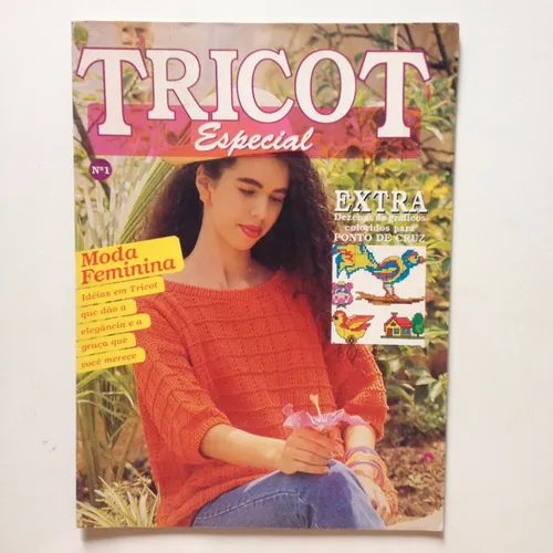 Revista Tricot Especial Extra Moda Feminina Vestido Bb845