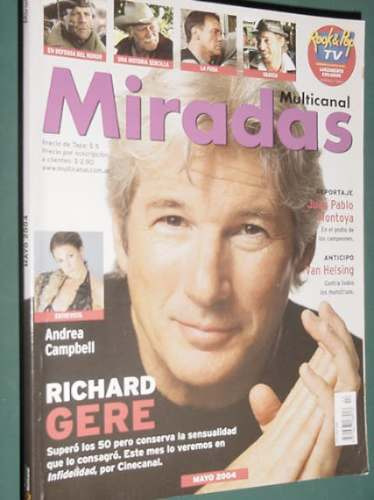 Revista Miradas May/04 Richard Gere Van Helsing Television