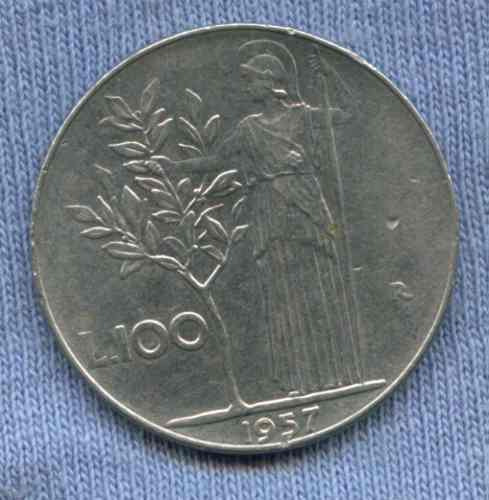 Italia 100 Lire 1957 * Oferta !!! *