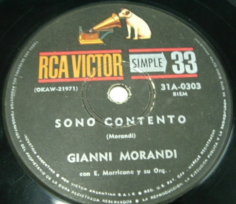Gianni Morandi / Morricone Sono Contento Simple Argentino