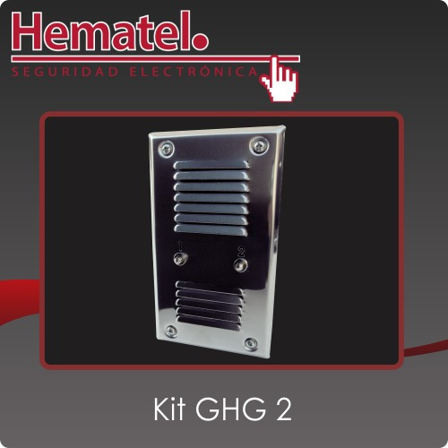 Kit Ghg Portero Eléctrico 2 Departamentos Embutir Fuente