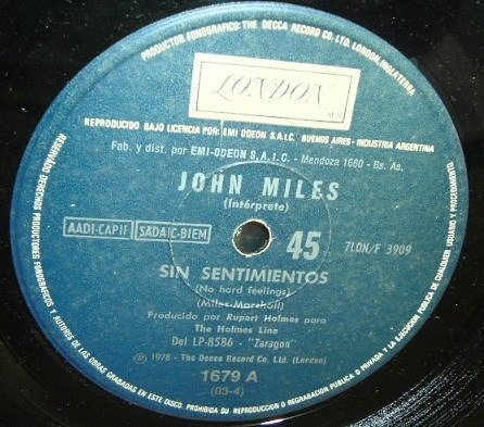 John Miles Sin Sentimientos / El Bueno Jack Simple Argentino