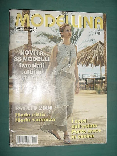 Revista Modellina Italia Moda Costura Completa Con Moldes
