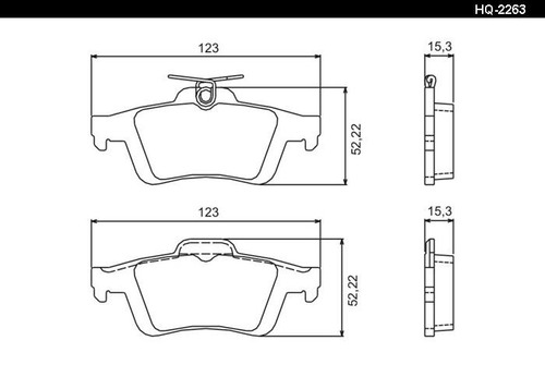 Pastilla De Freno Trasera Bendix Ford Mondeo Desde 2008