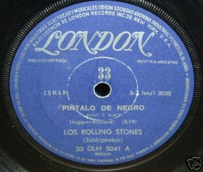 Rolling Stones Pintalo De Negro Simple Argentino