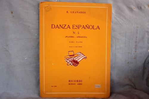 Danza Española N.5 Playera Andaluza P/piano E. Granados