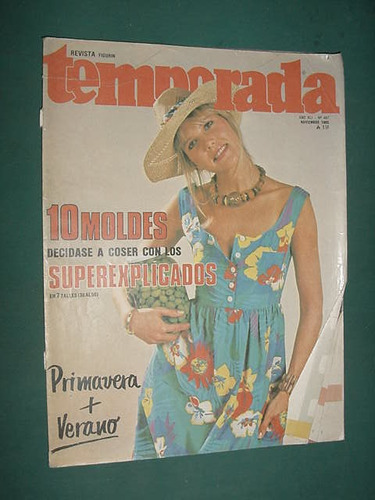 Revista Temporada Sin Moldes Moda 11/95 Primavera Verano