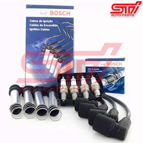 Jogo Vela + Cabo Bosch Sp07 Strada 1.4 8v Flex 85-86cv 10-12