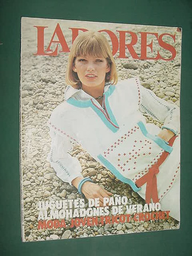 Revista Labores Moda Sin Moldes Oct75 Juguetes Paño Crochet
