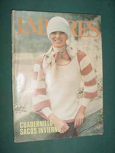 Revista Labores Moda Con Moldes Abr75 Crochet Tejido Sacos