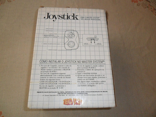 Joystick Master System Tipo Arcade Profissional (Usado)