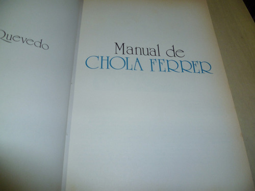 Manual De Chola Ferrer