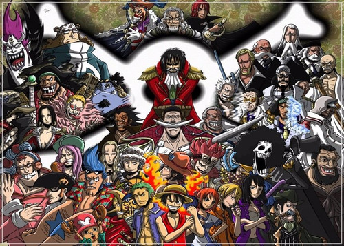 One Piece Poster 30x42cm Anime Mangá Decorar Casa Quarto