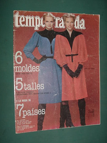 Revista Temporada Sin Moldes Moda 5/82 Ropa Modelos Costura