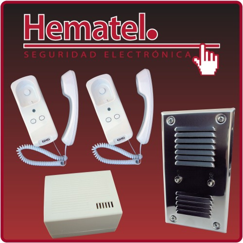 Kit Ghg Portero Eléctrico 2 Departamentos Embutir Fuente
