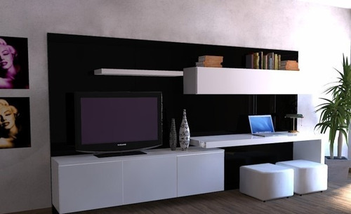 Modular Lcd Rack  Panel Tv Moderno Living Progetto Mobili