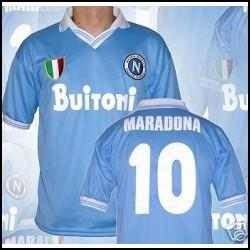 Camiseta  Uso Maradona En Italia Estamp # 10 Nueva