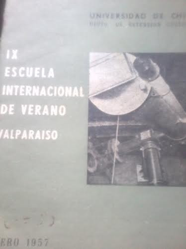 9 Escuela Internacional De Verano Valparaíso 1957