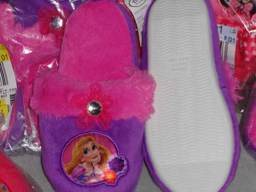 Disney Pantunflas Princes Aurora Mex.# 19  Largo 23 Cm.