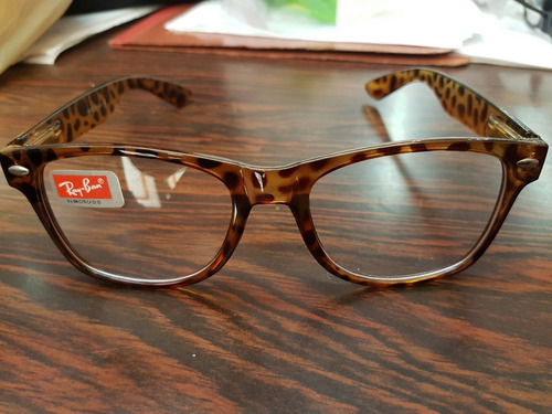 Lentes Montura Rayban Carey Animal Print