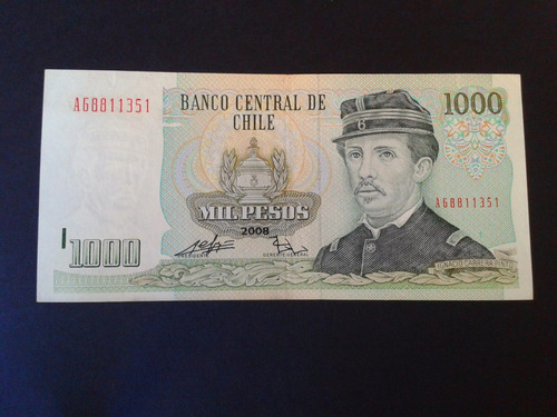 Chile Billete Mil Pesos 2008