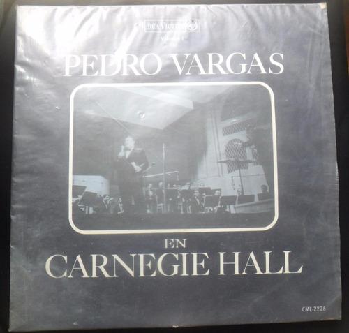 Vinilo Pedro Vargas Vol I, En Carnegie Hall (2)