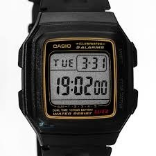 Reloj Casio F-201w Pila 10 Años Cronografo 5 Alarmas Luz Led