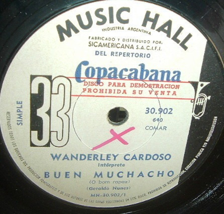 Wanderley Cardoso Buen Muchacho Simple Argentino Promo