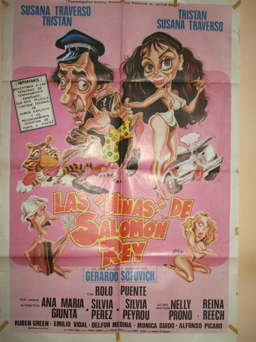 Poster * Las Minas De Salomon Rey * Tristan - Traverso 1986