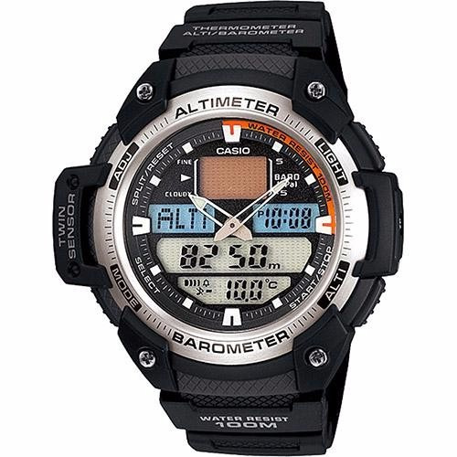 Relógio Casio Sgw 400h 1bvdr Wr100 5 Alarmes