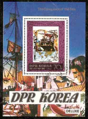 La Conquista Del Mar - Barco - Bloque Temático De 1980