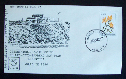 Argentina, Sobre Cometa Halley El Leoncito  Barreal L0352