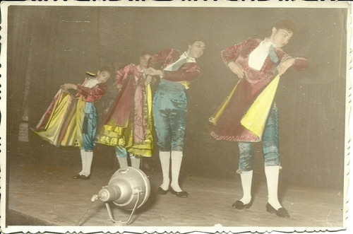 Foto Antigua C 1950 Torero Acto Escolar Disfraz Infantil