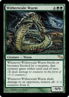 Cartas Magic: Witherscale Wurm Nm Shadowmoor !!! Mtg Bsas