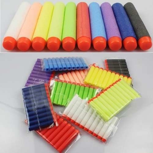 Pack X20 Dardos Nerf Balas Colores Diversos Precio Por Mayor