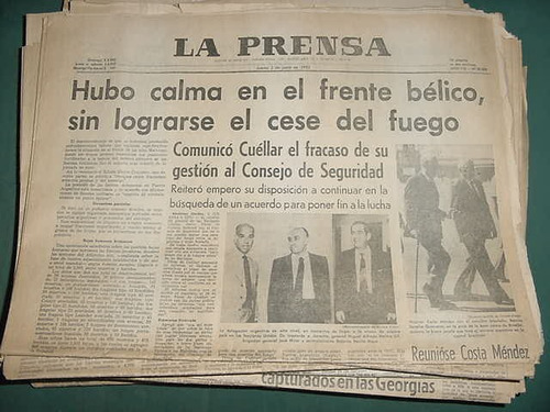 Diario Prensa Guerra Malvinas Falklands 3/6/82 Frente Belico