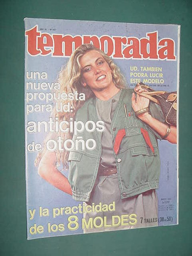 Revista Temporada Sin Moldes Ropa 3/84 Anticipos Otoño