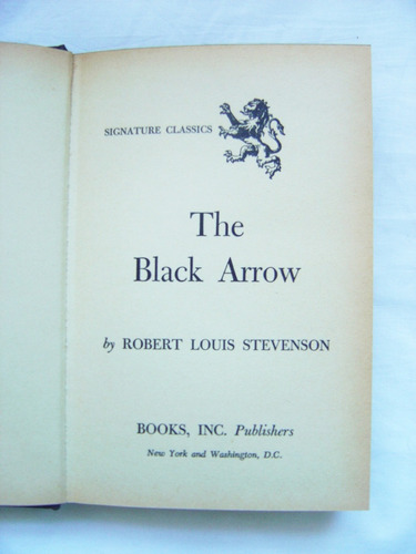 Libro En Inglés: The Black Arrow / Stevenson