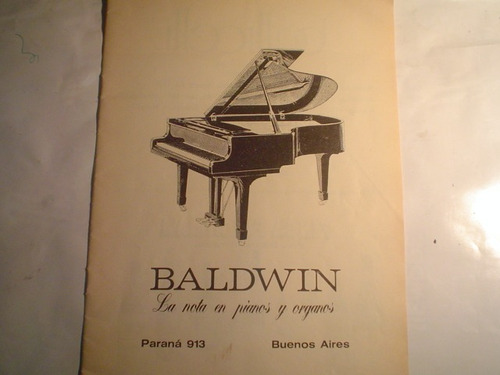 Baldwin Piano Organo Publicidad 1977