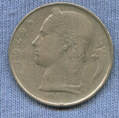Belgica 5 Francs 1949 * Leyenda En Frances *