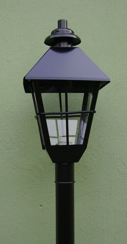 Farol Exterior De Columna Colonial (se Puede Atornillar)