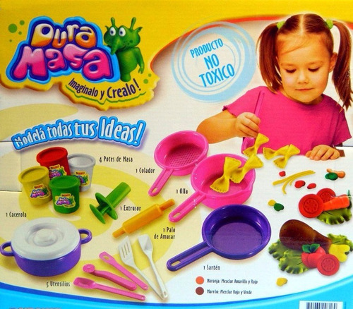 Imagen 4 de 6 de Juego De Masa Duravit Mi Cocina 716 Con Ollas Utensilios Etc