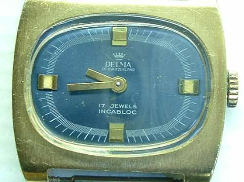 Antiguo Reloj Marca Delma Of Switzerland 17 Jewels Incabloc