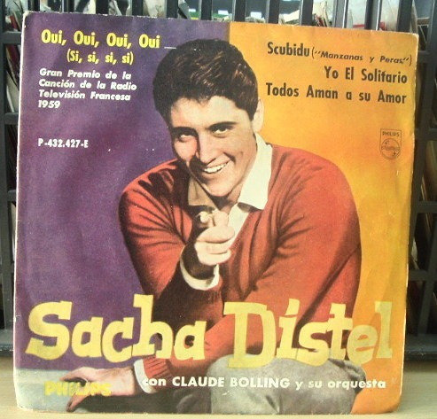 Sacha Distel Si Si Yo El Solitario Simple Argentino C/tapa