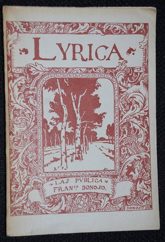 Poesia  Francisco Donoso  Lyrica 1918