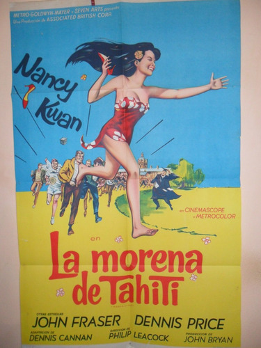 Poster Pelicula * La Morena De Tahiti * Antiguo  Original