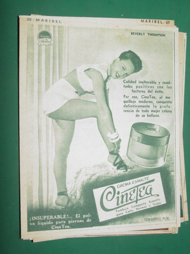 Beverly Thompson Publicidad Cinema Maquillaje Cremas Cinetea