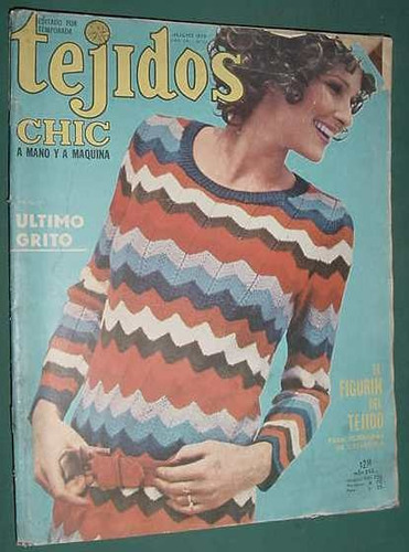 Revista Moda Tejidos 54 Detalles Tapa Figurin Pullovers Ropa