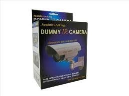 Camara Falsa De Seguridad Simulada Tipo Bullet Con Led